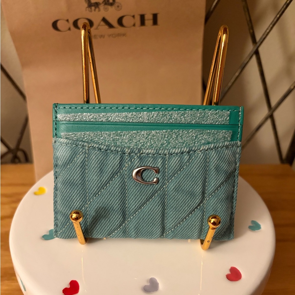 Coach Quilted Card Case NWT